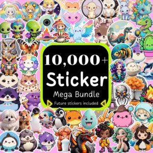Toplu Sticker Paketi +10000 (Dijital)